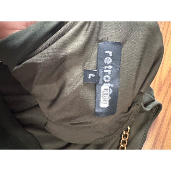 retrofête green bodycon Chessie Mini Evening party dress size  L - Picture 13 of 15